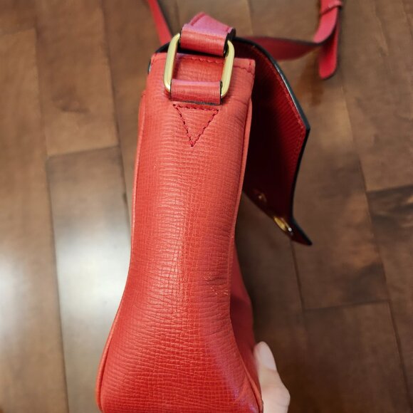 Celine red leather shoulder bag vintage - Picture 11 of 16
